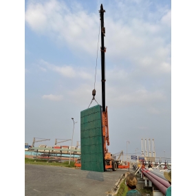 Lắp đăt đệm chống và cầu cảng Tổng kho xăng dầu Nhà Bè